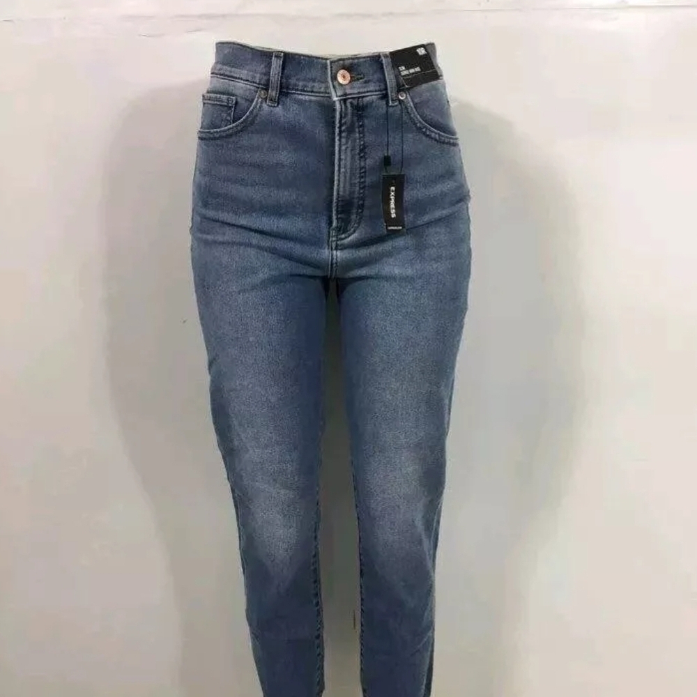 NEW Express Slim Fit Super High Rise Denim Jean Size 10R NWT